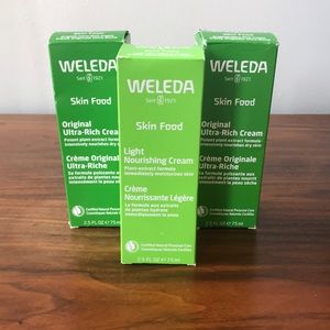 Weleda Skin Food 3 brand new tubes